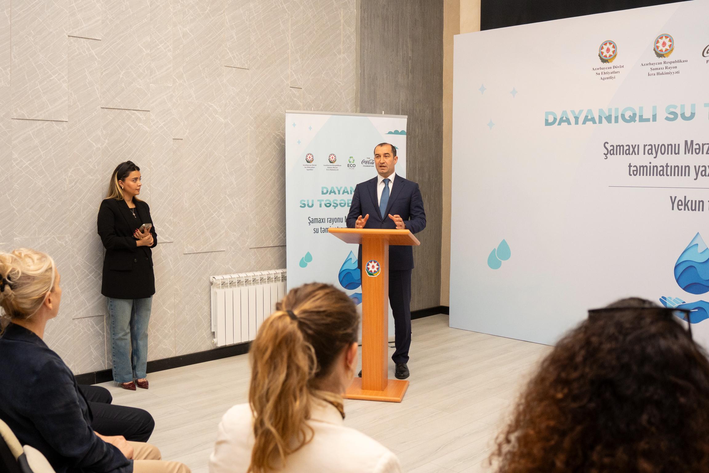 EcoHub-ın təşəbbüsü ilə Mərzəndiyə kəndində su layihəsi icra olundu (FOTO)